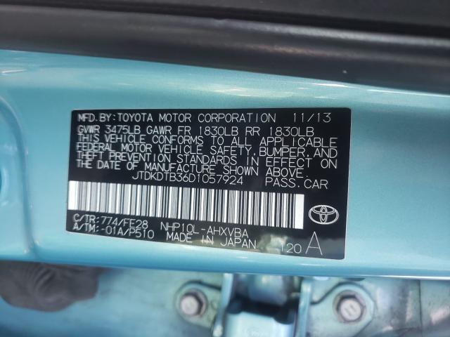 Photo 9 VIN: JTDKDTB36D1057924 - TOYOTA PRIUS C 