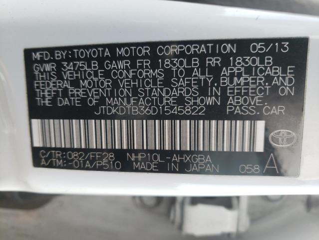 Photo 9 VIN: JTDKDTB36D1545822 - TOYOTA PRIUS C 