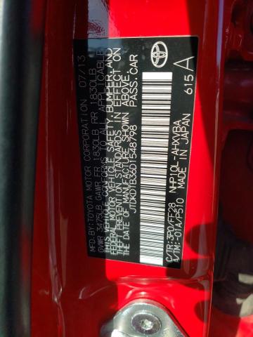 Photo 13 VIN: JTDKDTB36D1548798 - TOYOTA PRIUS 