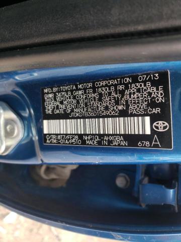 Photo 9 VIN: JTDKDTB36D1549062 - TOYOTA PRIUS C 