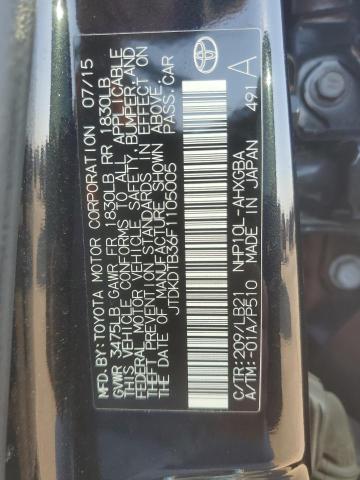 Photo 12 VIN: JTDKDTB36F1105005 - TOYOTA PRIUS C 