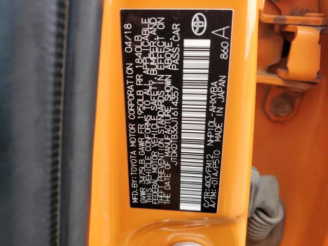 Photo 11 VIN: JTDKDTB36J1614357 - TOYOTA PRIUS 