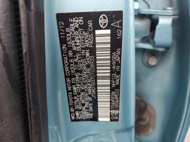 Photo 11 VIN: JTDKDTB37C1028933 - TOYOTA PRIUS C 