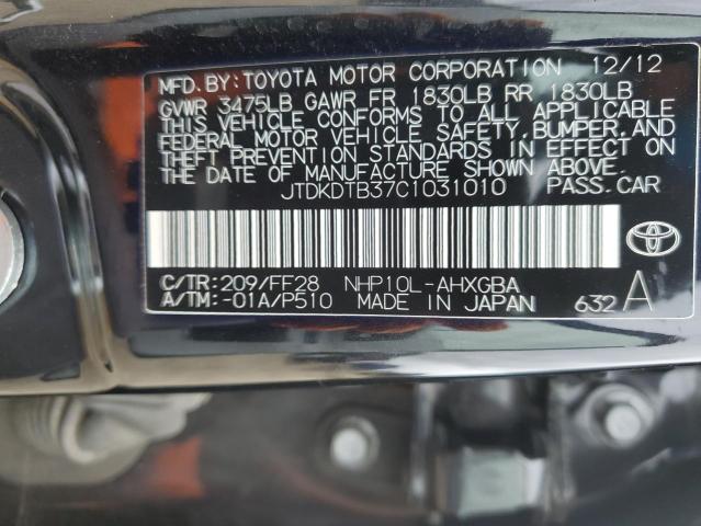 Photo 12 VIN: JTDKDTB37C1031010 - TOYOTA PRIUS 