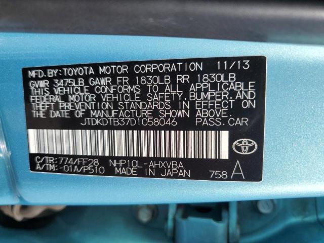 Photo 11 VIN: JTDKDTB37D1058046 - TOYOTA PRIUS C 