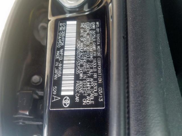 Photo 9 VIN: JTDKDTB37D1537535 - TOYOTA PRIUS C 