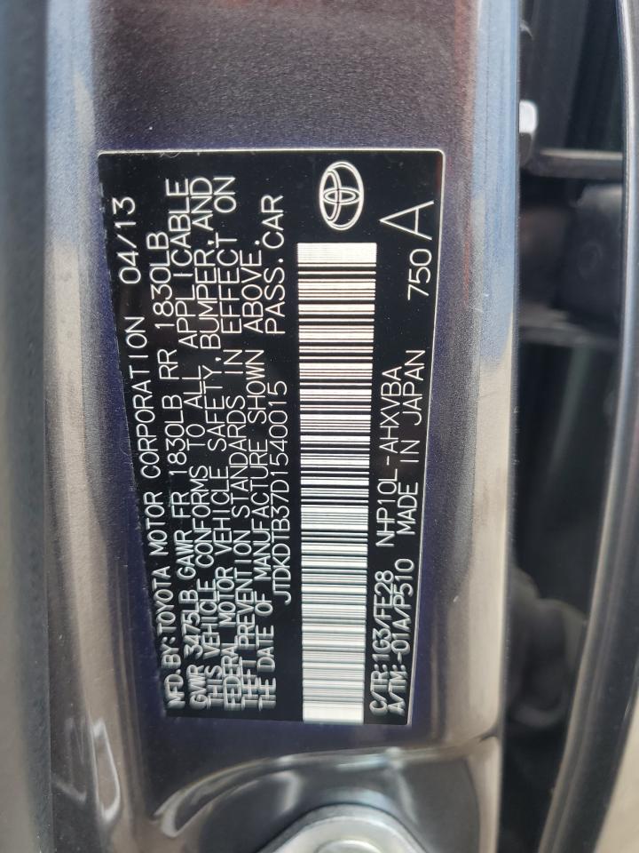 Photo 11 VIN: JTDKDTB37D1540015 - TOYOTA PRIUS 