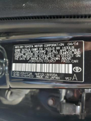 Photo 11 VIN: JTDKDTB37E1070957 - TOYOTA PRIUS C 