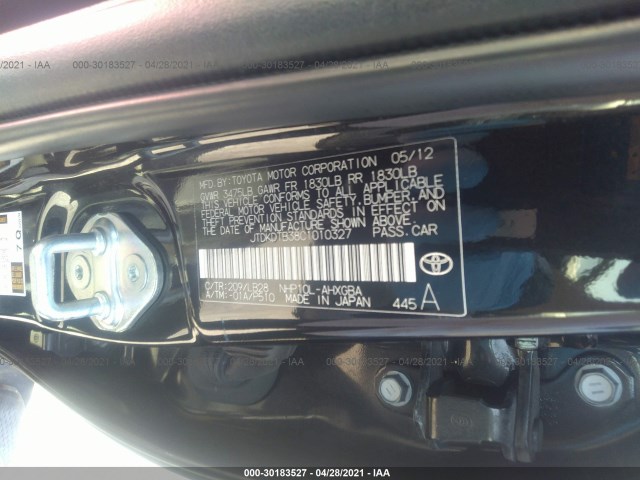 Photo 6 VIN: JTDKDTB38C1010327 - TOYOTA PRIUS C 