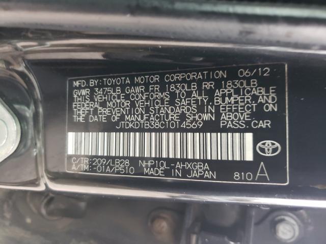 Photo 9 VIN: JTDKDTB38C1014569 - TOYOTA PRIUS C 