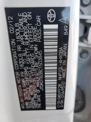 Photo 11 VIN: JTDKDTB38C1503845 - TOYOTA PRIUS 