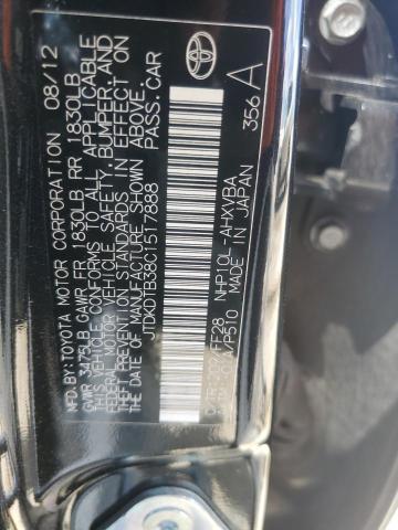 Photo 12 VIN: JTDKDTB38C1517888 - TOYOTA PRIUS 