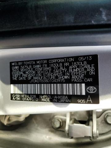 Photo 12 VIN: JTDKDTB38D1043975 - TOYOTA PRIUS C 