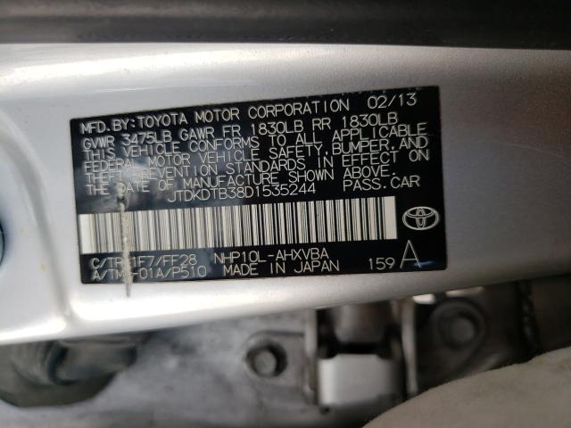 Photo 9 VIN: JTDKDTB38D1535244 - TOYOTA PRIUS C 