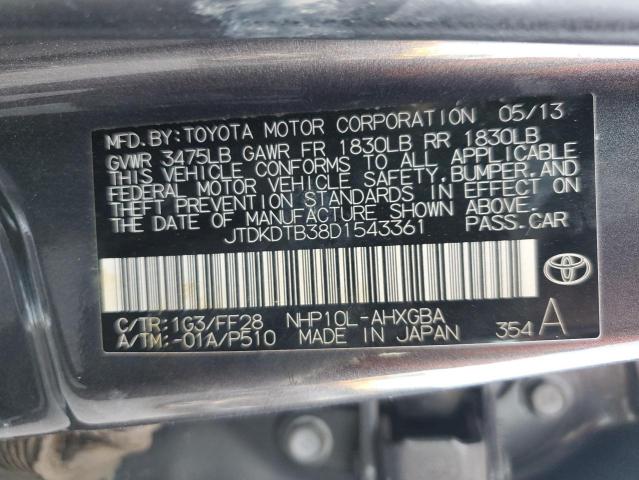 Photo 11 VIN: JTDKDTB38D1543361 - TOYOTA PRIUS C 