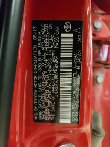 Photo 13 VIN: JTDKDTB38D1543456 - TOYOTA PRIUS 