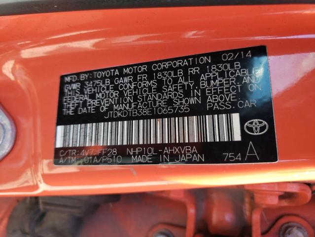 Photo 9 VIN: JTDKDTB38E1065735 - TOYOTA PRIUS C 