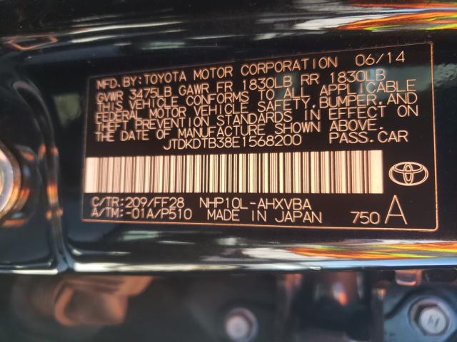 Photo 9 VIN: JTDKDTB38E1568200 - TOYOTA PRIUS C 