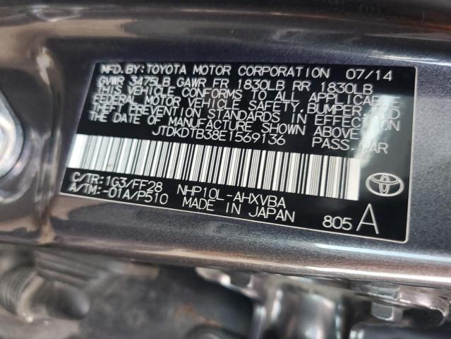 Photo 11 VIN: JTDKDTB38E1569136 - TOYOTA PRIUS C 