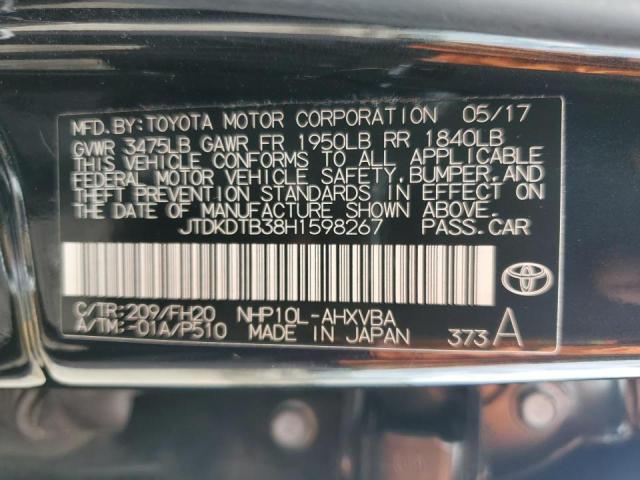 Photo 13 VIN: JTDKDTB38H1598267 - TOYOTA PRIUS C 