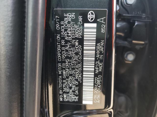 Photo 9 VIN: JTDKDTB38J1604459 - TOYOTA PRIUS C 