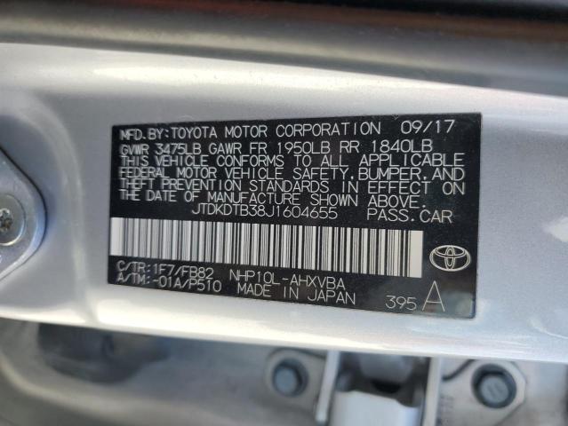 Photo 11 VIN: JTDKDTB38J1604655 - TOYOTA PRIUS C 