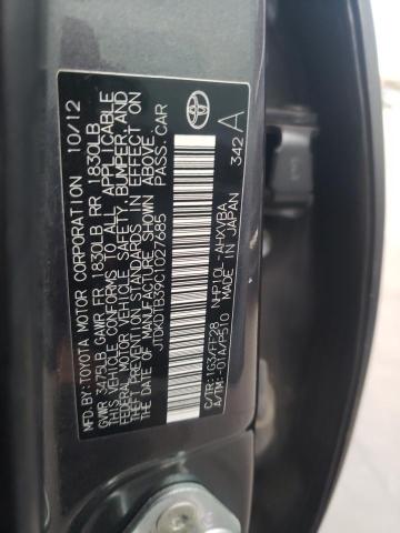 Photo 11 VIN: JTDKDTB39C1027685 - TOYOTA PRIUS 