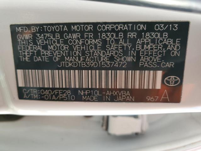 Photo 11 VIN: JTDKDTB39D1537472 - TOYOTA PRIUS C 