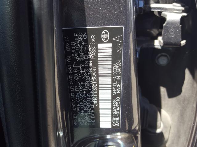 Photo 9 VIN: JTDKDTB39E1082981 - TOYOTA PRIUS C 