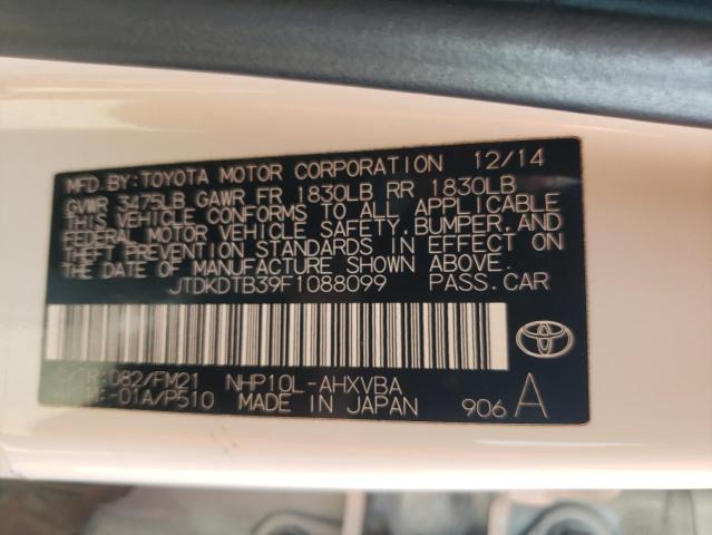 Photo 12 VIN: JTDKDTB39F1088099 - TOYOTA PRIUS 