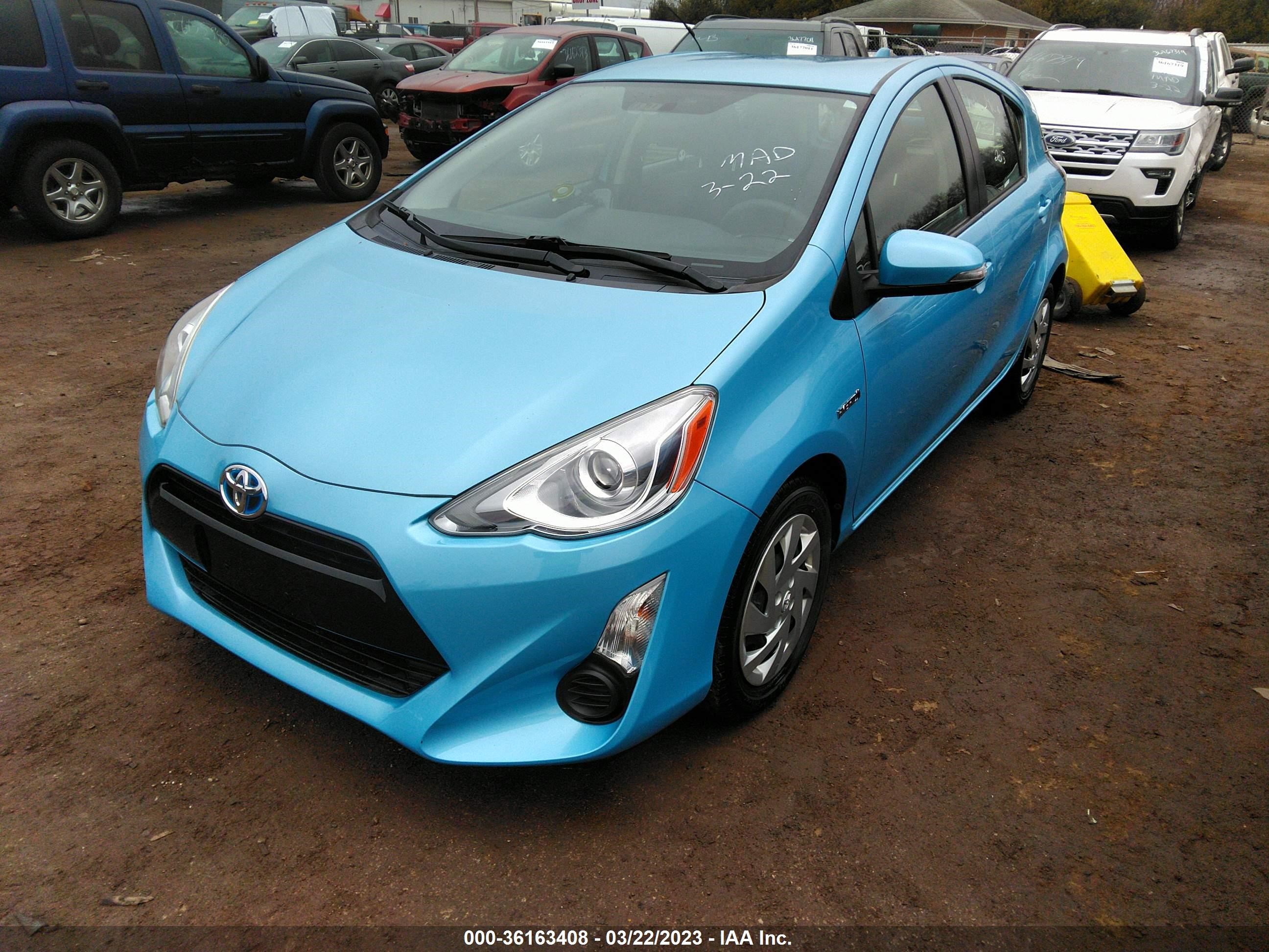 Photo 1 VIN: JTDKDTB39F1092928 - TOYOTA PRIUS C 