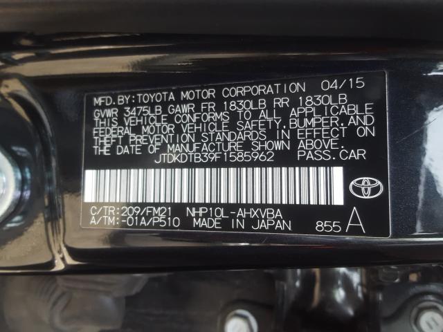 Photo 9 VIN: JTDKDTB39F1585962 - TOYOTA PRIUS C 