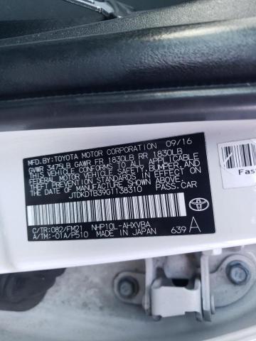 Photo 9 VIN: JTDKDTB39G1138310 - TOYOTA PRIUS C 