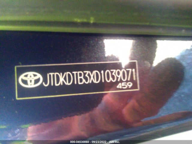 Photo 8 VIN: JTDKDTB3XD1039071 - TOYOTA PRIUS C 