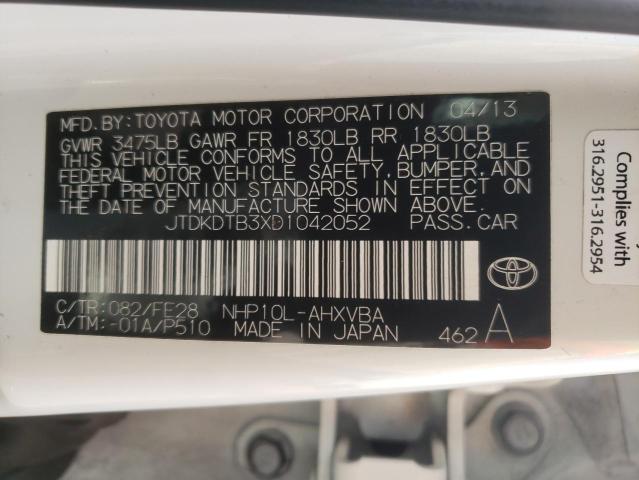 Photo 11 VIN: JTDKDTB3XD1042052 - TOYOTA PRIUS C 