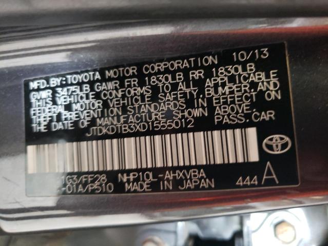 Photo 11 VIN: JTDKDTB3XD1555012 - TOYOTA PRIUS 