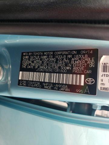 Photo 11 VIN: JTDKDTB3XE1081600 - TOYOTA PRIUS 