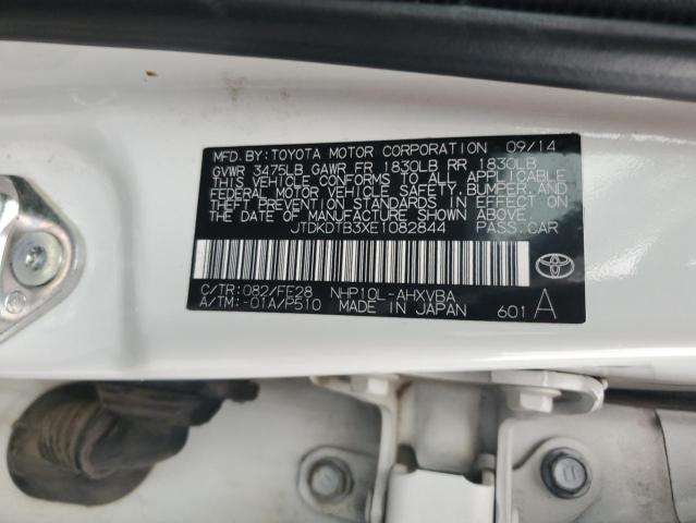 Photo 12 VIN: JTDKDTB3XE1082844 - TOYOTA PRIUS C 