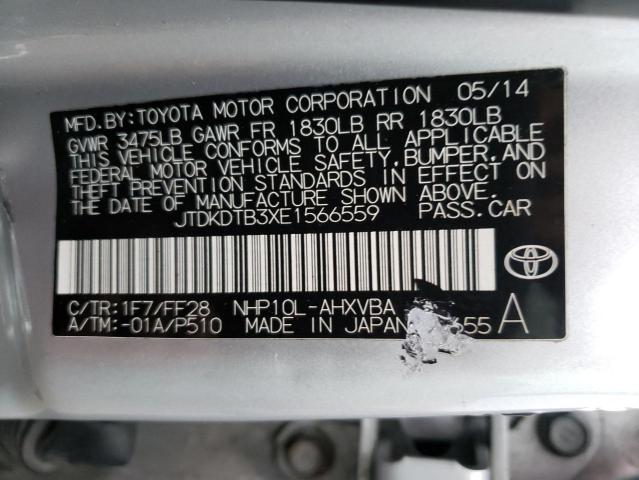 Photo 9 VIN: JTDKDTB3XE1566559 - TOYOTA PRIUS C 