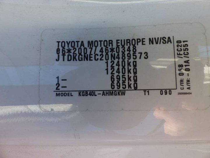 Photo 8 VIN: JTDKGNEC20N489573 - TOYOTA AYGO 