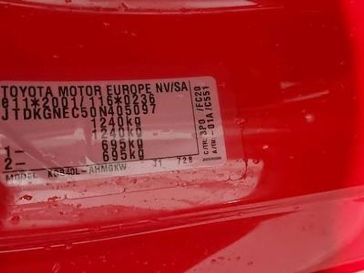 Photo 11 VIN: JTDKGNEC50N405097 - TOYOTA AYGO - 2018 