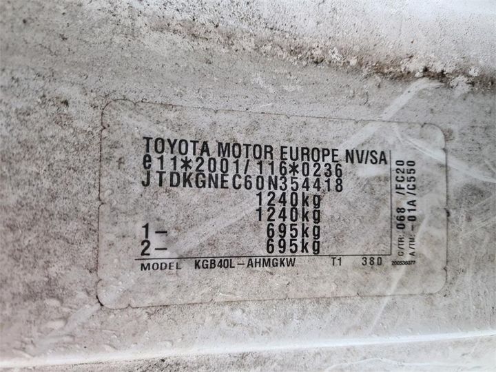 Photo 8 VIN: JTDKGNEC60N354418 - TOYOTA AYGO 