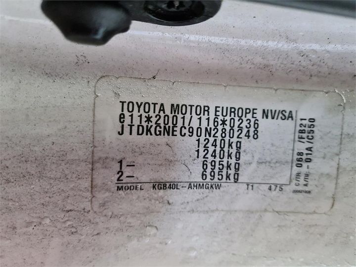 Photo 8 VIN: JTDKGNEC90N280248 - TOYOTA AYGO 