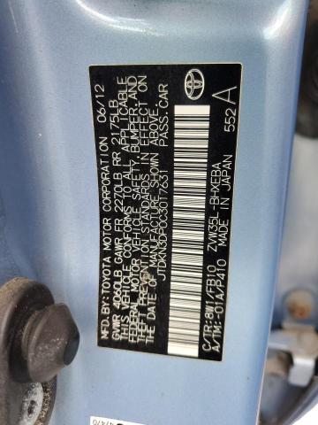 Photo 13 VIN: JTDKN3DP0C3017631 - TOYOTA PRIUS PLUG 