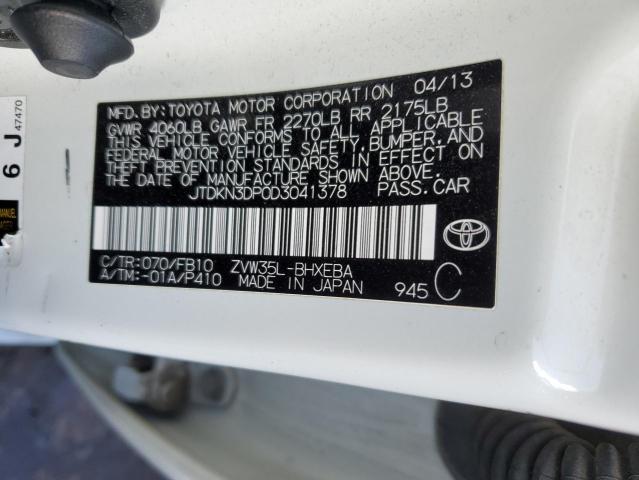 Photo 11 VIN: JTDKN3DP0D3041378 - TOYOTA PRIUS 