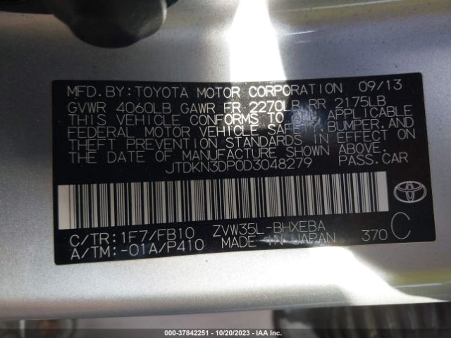 Photo 8 VIN: JTDKN3DP0D3048279 - TOYOTA PRIUS PLUG-IN 