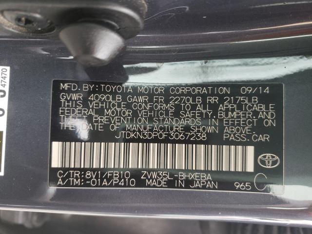 Photo 9 VIN: JTDKN3DP0F3067238 - TOYOTA PRIUS PLUG 