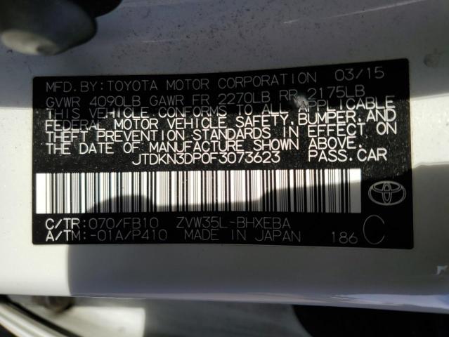 Photo 11 VIN: JTDKN3DP0F3073623 - TOYOTA PRIUS PLUG 