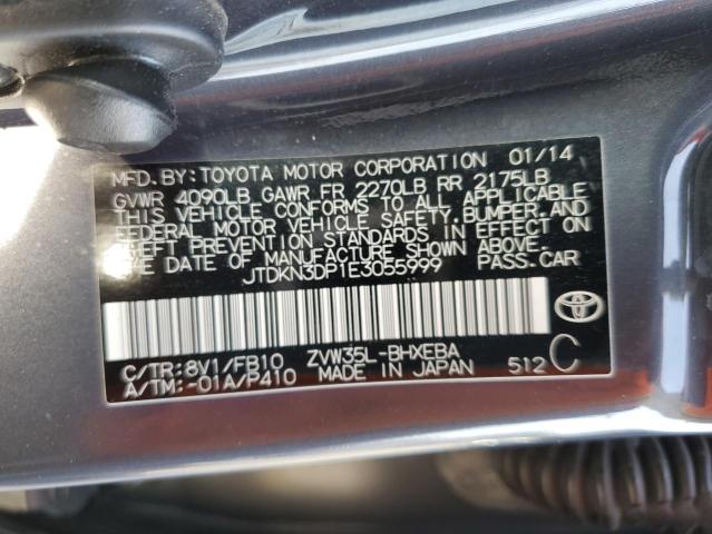 Photo 11 VIN: JTDKN3DP1E3055999 - TOYOTA PRIUS PLUG 