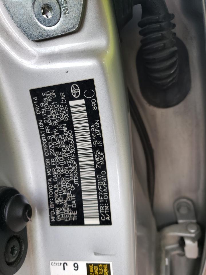 Photo 12 VIN: JTDKN3DP1F3066860 - TOYOTA PRIUS 